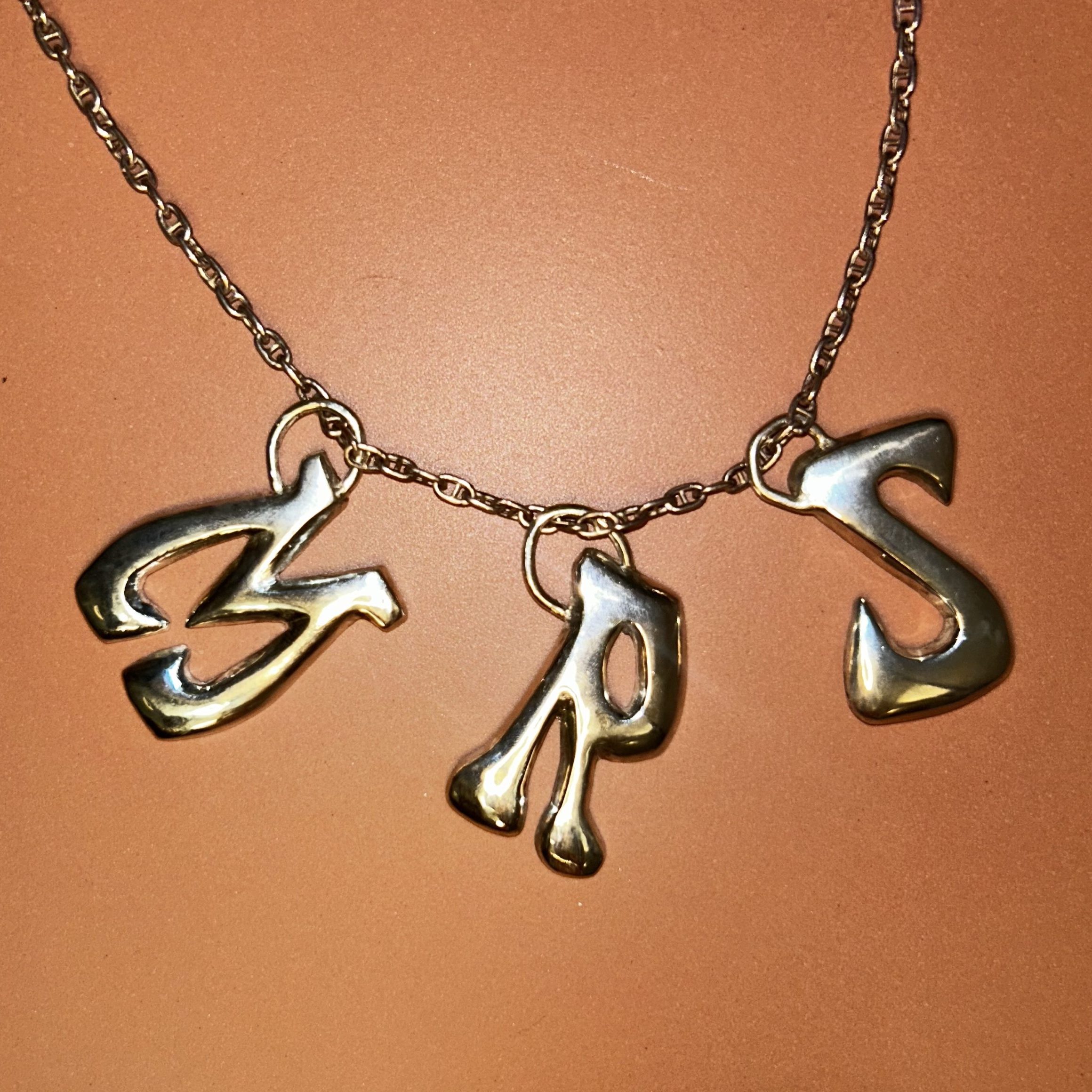 M R S Letter Pendants